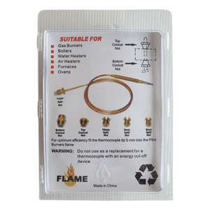 Alternative view of Universal Thermocouple Kit 900mm long suits Oven, Heaters, Cookers, Gas, Furnace